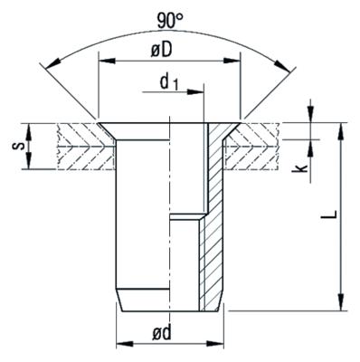 Produktabbildung: Tubtara® AL M6 UFO 45
